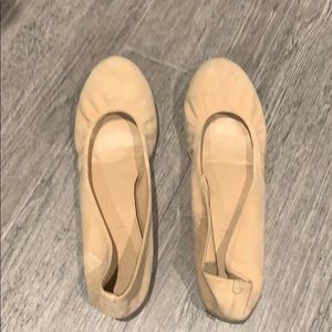 Suede ballet flats